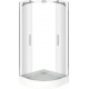 Душевой уголок Good Door Altair R-TD-100-C-CH четверть круга, двери раздвижные
