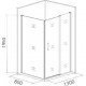 Душевой уголок Good Door Antares WTW+SP 130х80х195 см прямоугольный, двери раздвижные