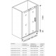 Душевая дверь в нишу Good Door Altair WTW-120-C-CH раздвижная, стекло прозрачное