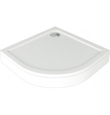 Поддон для душа Good Door Эклипс 80x80 с ножками и экраном, четверть круга, средний