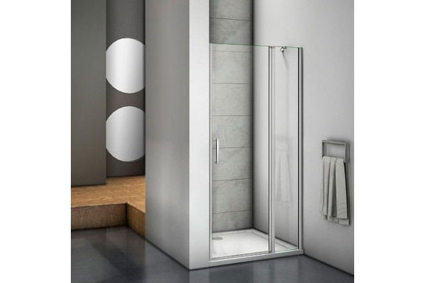 Душевая дверь в нишу Good Door Mokka WTW-130-C-WE 130 см распашная, стекло прозрачное