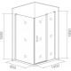 Душевой уголок Good Door Infinity WTW+SP-C-CH 140x80 прямоугольный, двери раздвижные