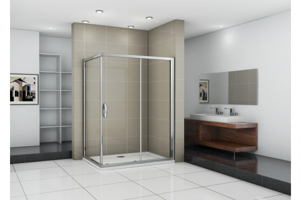 Душевой уголок Good Door Infinity WTW+SP-C-CH 140x80 прямоугольный, двери раздвижные