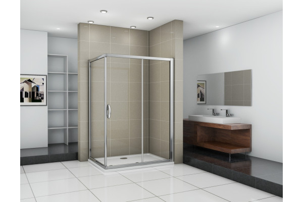 Душевой уголок Good Door Infinity WTW+SP-C-CH 130x80 прямоугольный, двери раздвижные