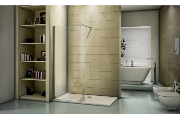 Душевая перегородка Good Door Walk in SP-90-C-CH 90х195 стекло прозрачное, профиль хром