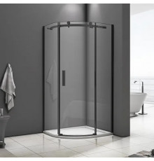 Душевой уголок Good Door Galaxy R-90-C-B четверть круга, двери раздвижные