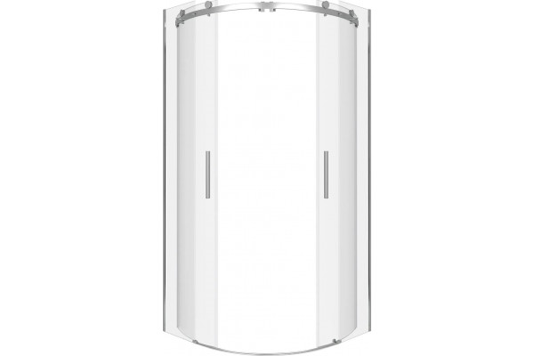 Душевой уголок Good Door Galaxy R-TD-90-C-B четверть круга, двери раздвижные