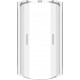 Душевой уголок Good Door Galaxy R-TD-90-C-B четверть круга, двери раздвижные