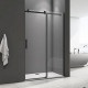 Душевая дверь в нишу Good Door Galaxy WTW-110-C-B профиль черный раздвижная, стекло прозрачное