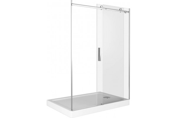 Душевая дверь в нишу Good Door Galaxy WTW-110-C-B профиль черный раздвижная, стекло прозрачное