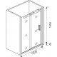 Душевая дверь в нишу Good Door Galaxy WTW-120-C-B профиль черный раздвижная, стекло прозрачное