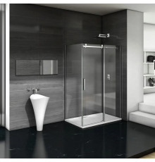 Душевой уголок Good Door Galaxy WTW+SP-C-CH 150x100, профиль хром, прямоугольный, двери раздвижные