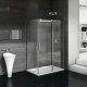Душевой уголок Good Door Galaxy WTW+SP-C-CH 110x100, профиль хром, прямоугольный, двери раздвижные