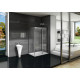 Душевой уголок Good Door Galaxy WTW+SP-C-CH 110x100, профиль хром, прямоугольный, двери раздвижные