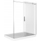 Душевая дверь в нишу Good Door Galaxy WTW-130-C-B профиль черный раздвижная, стекло прозрачное