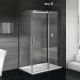 Душевой уголок Good Door Galaxy WTW+SP-C-CH 120х100, профиль хром, прямоугольный, двери раздвижные
