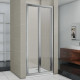 Душевая дверь в нишу Good Door Infinity SD-80-C-CH складная, стекло прозрачное