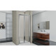 Душевая дверь в нишу Good Door Infinity SD-80-C-CH складная, стекло прозрачное