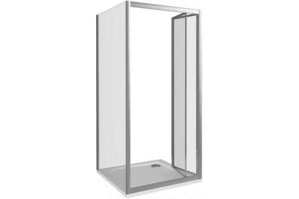 Душевой уголок Good Door Infinity SD+SP 80х80 квадратный, двери складные