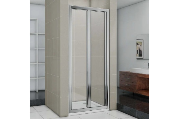 Душевая дверь в нишу Good Door Infinity SD-90-C-CH складная, стекло прозрачное