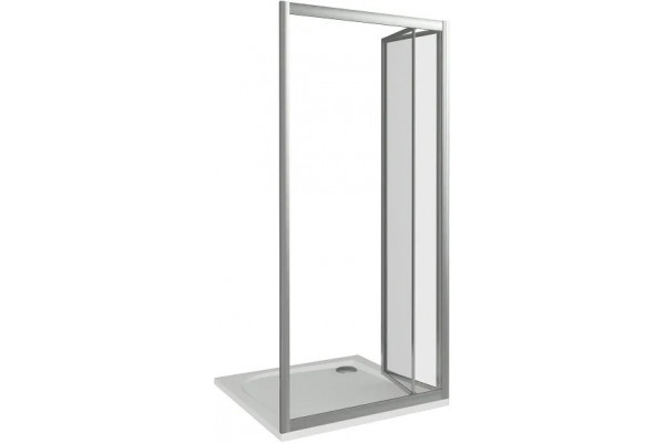 Душевая дверь в нишу Good Door Infinity SD-90-C-CH складная, стекло прозрачное