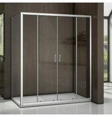Душевой уголок Good Door Latte WTW-TD+SP-100-C-WE 170х100 прямоугольный, двери раздвижные
