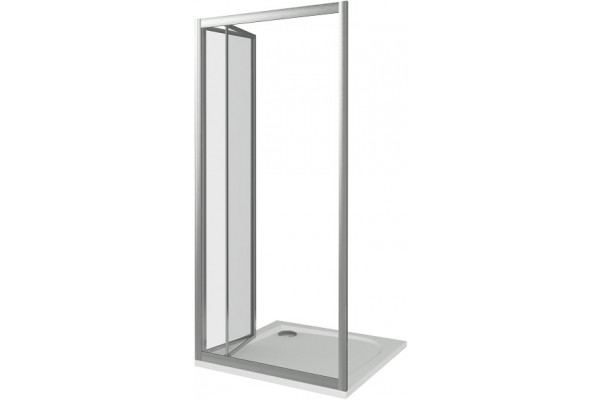 Душевая дверь в нишу Good Door Infinity SD-80-G-CH складная, стекло матовое