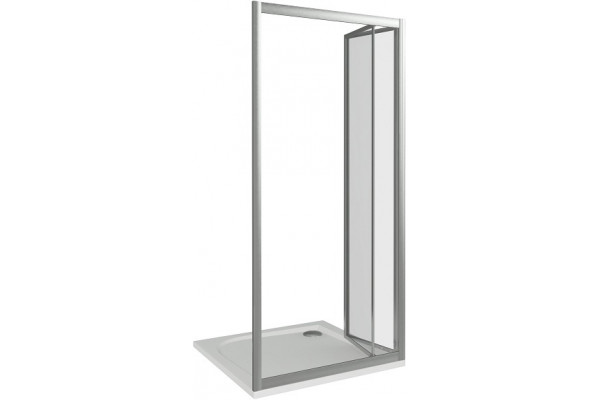 Душевая дверь в нишу Good Door Infinity SD-80-G-CH складная, стекло матовое