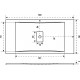 Поддон для душа Good Door Flow 140x80 прямоугольный, низкий