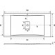 Поддон для душа Good Door Flow 140x90 прямоугольный, низкий