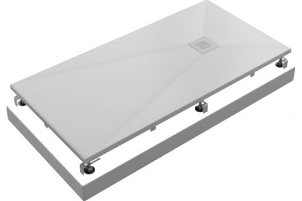 Поддон для душа Good Door Essentia 120х80, с ножками и экраном, прямоугольный, низкий