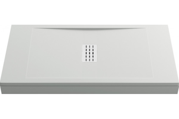 Поддон для душа Good Door Flow 120x80, с ножками и экраном, прямоугольный, низкий