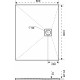 Поддон для душа Good Door Essentia 80x100 черный прямоугольный, низкий