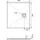 Поддон для душа Good Door Essentia 80x90 черный прямоугольный, низкий