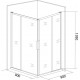Душевой уголок Good Door Idea CR-90-C-B 90x90, профиль черный, квадратный, двери раздвижные