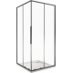 Душевой уголок Good Door Idea CR-90-C-B 90x90, профиль черный, квадратный, двери раздвижные