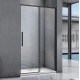 Душевая дверь в нишу Good Door Idea WTW-120-C-B 120 см, профиль черный, раздвижная, стекло прозрачное