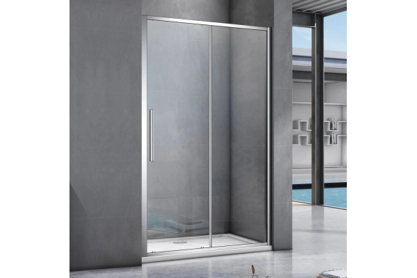 Душевая дверь в нишу Good Door Idea WTW-120-C-CH 120 см, профиль хром, раздвижная, стекло прозрачное
