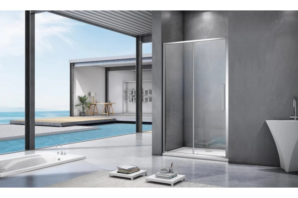 Душевая дверь в нишу Good Door Idea WTW-120-C-CH 120 см, профиль хром, раздвижная, стекло прозрачное