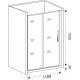 Душевая дверь в нишу Good Door Idea WTW-110-C-CH 110 см, профиль хром, раздвижная, стекло прозрачное