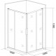 Душевой уголок Good Door Idea CR-100-C-CH 100x100, профиль хром, квадратный, двери раздвижные