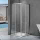 Душевой уголок Good Door Idea CR-90-C-CH 90x90, профиль хром, квадратный, двери раздвижные