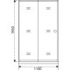 Душевая дверь в нишу Good Door Lira WTW-110-C-CH 110 см раздвижная, стекло прозрачное