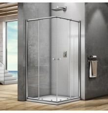 Душевой уголок Good Door Lira CR-100-C-CH 100x100 см квадратный, двери раздвижные