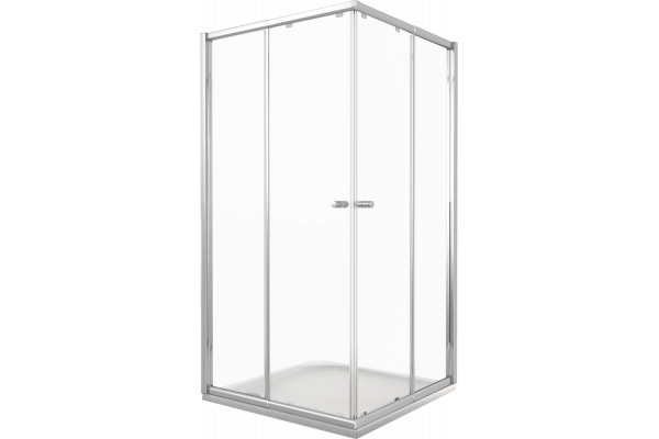 Душевой уголок Good Door Lira CR-100-C-CH 100x100 см квадратный, двери раздвижные
