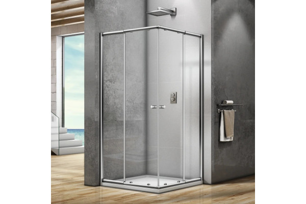Душевой уголок Good Door Lira CR-90-C-CH 90x90 см квадратный, двери раздвижные