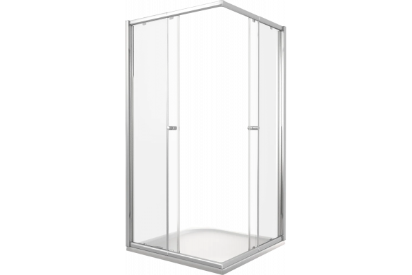 Душевой уголок Good Door Lira CR-90-C-CH 90x90 см квадратный, двери раздвижные