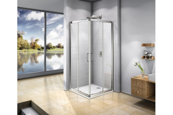 Душевой уголок Good Door Neo CR- 80-C-CH 80x80 см квадратный, двери раздвижные