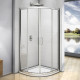 Душевой уголок Good Door Neo R-80-С-CH 80x80 см четверть круга, двери раздвижные