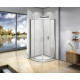 Душевой уголок Good Door Neo R-80-С-CH 80x80 см четверть круга, двери раздвижные